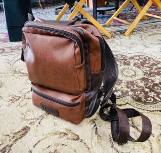 Mens p leather shoulder day bag with usb charger - $49.99 (sold out)