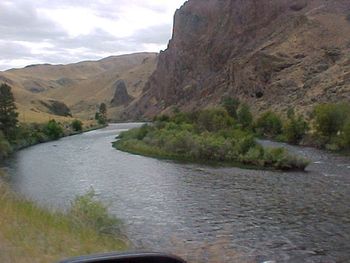 Salmon River near the Pasemerhi
