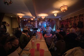 By the River's Blue launch at Mariposa Café. Montreal, Sept. 2022. Photo: Sharon Cheema
