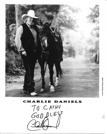Charlie Daniel Autograph
