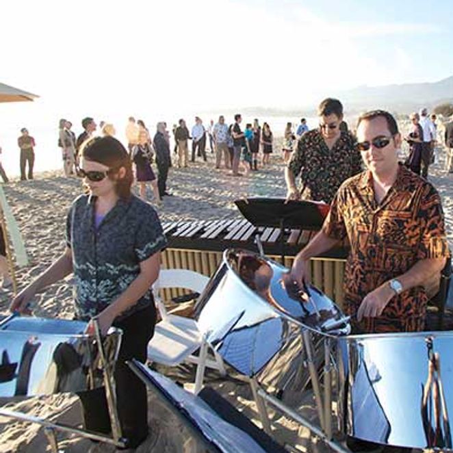 steel drum band beach wedding 