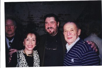 Lew with his high school music teacher, Floyd Gilman & his wife, Charlotte (2001)

