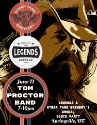 Strap Tank block party with Tom Proctor Band