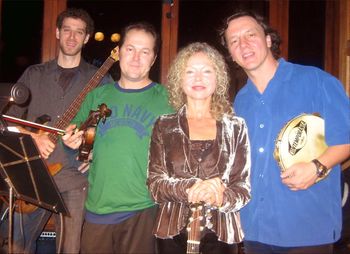 with Alan Hetherington, Eric Stein and Alex Gajic, a.k.a. The Bohemian Village Band
