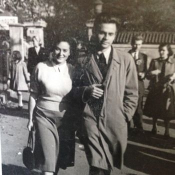 Jana Renee Friesova and Bretislav Hartl, maybe 1947?
