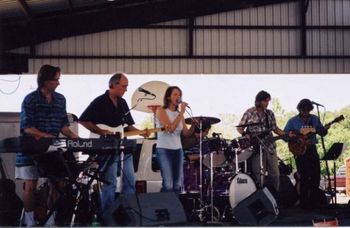 playin' at the Weiner Dog Races (l-r) Patterson Barrett, Bradley and me, Tommy Taylor, Mark Andes and John Fannin

