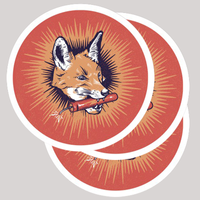 Dynamite Fox Stickers (3 pack)