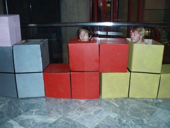 Tetris costumes. Yes,.. tetris costumes.
