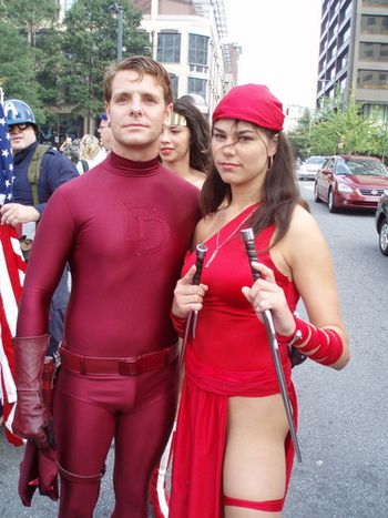 Daredevil and Electra!
