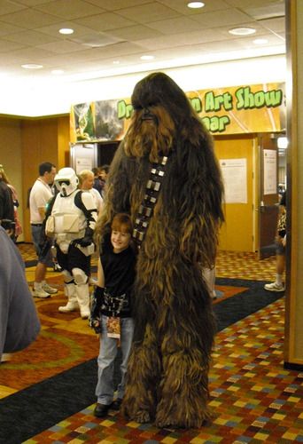 Chewie and one of his fans
