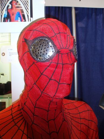 The costume from the 70's Live Action Spiderman series.
