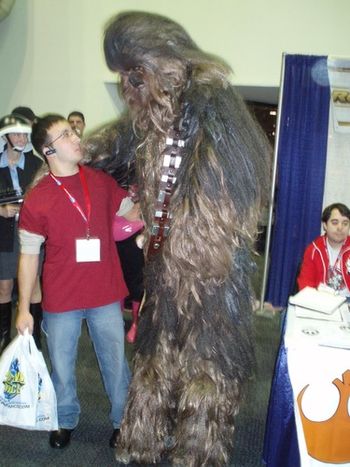 Don't try to tickle a Wookie... ever.

