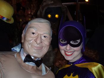 Hef and Batgirl
