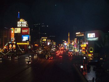 A view of the Las Vegas Strip.
