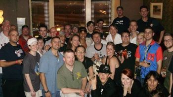 Group photo with 501st legion members and visiting celebrities.
