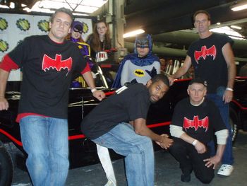 With The Batmobile Crew
