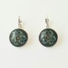Glass Celtic Design Earrings - Turquoise