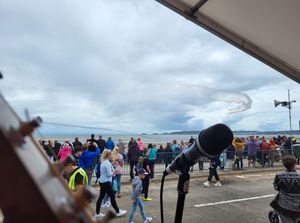 Swansea Bay with the Red Arrows