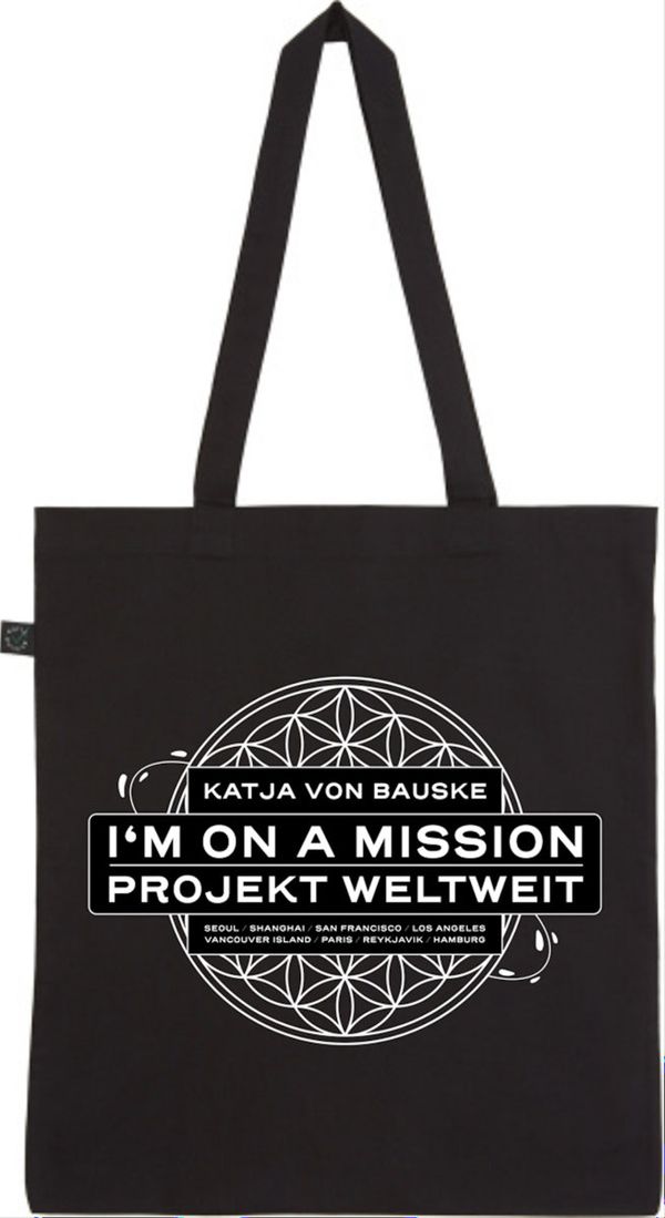 I´M ON A MISSION - Jute Bag (black) 