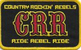 "Ride Rebel Ride" sticker patch