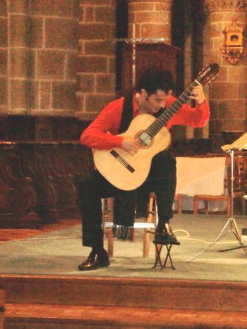 Performing Solo in Granville, France
