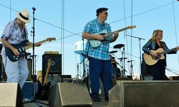 Tom Principato, Dave and Patty Reese perform at the Chesapeake Bay Blues Festival 2012
