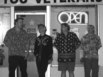 Dave Chappell, Jeff Sarli, Dave Elliott and Arthur Gerstein at JV, September, 2003 © s.ripley

