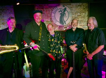 Bruce, Dave, Barry, John and Tommy having fun at Blues Alley, 2018!

