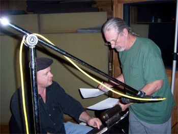 Dave with Bee Spears of the Willie Nelson Band at Masterlink Studios, Nashville, Tennessee
