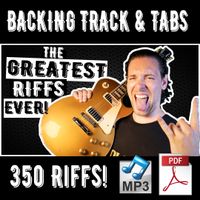 350 Greatest Guitar Riffs Tabs & Backing Tracks