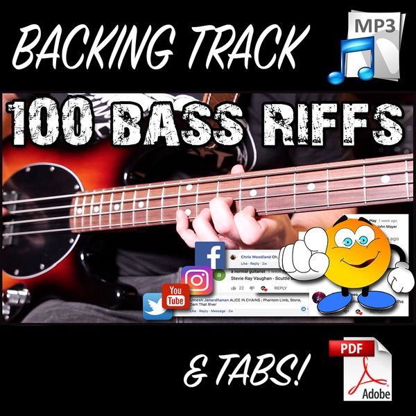 100 Bass Riffs Volume One Tabs & Backing Tracks
