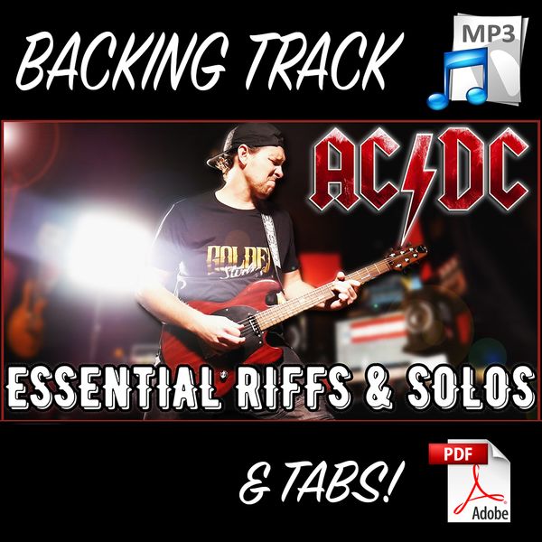AC/DC Essential Riffs & Solos Medley | PDF TABS & BACKING TRACKS