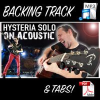 Hysteria Acoustic Solo | PDF Tabs & Backing Track