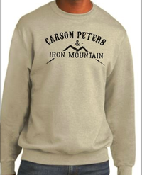 Carson Peters & Iron Mountain Logo Crewneck Sweatshirt - Gray