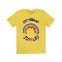 Genderfluid Jubilee Melting Rainbow T-Shirt (Yellow)