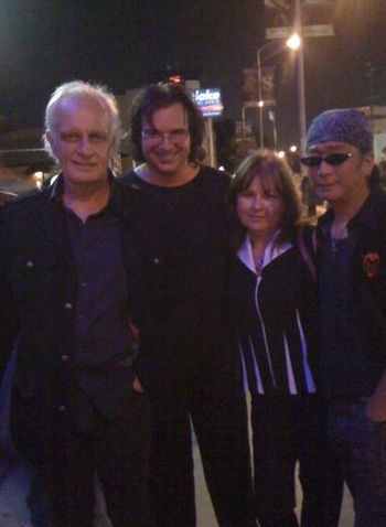 Tony Kaye, Billy Sherwood, Lisa LaRue and Ryo Okumoto at the Mars Hollow CD Release Party, North Hollywood.
