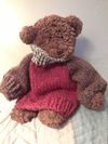 Teddy Bear Sweater 'Red & Brown'