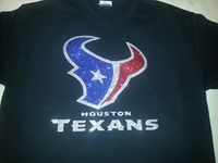 Houston Texans Glitter T Shirt