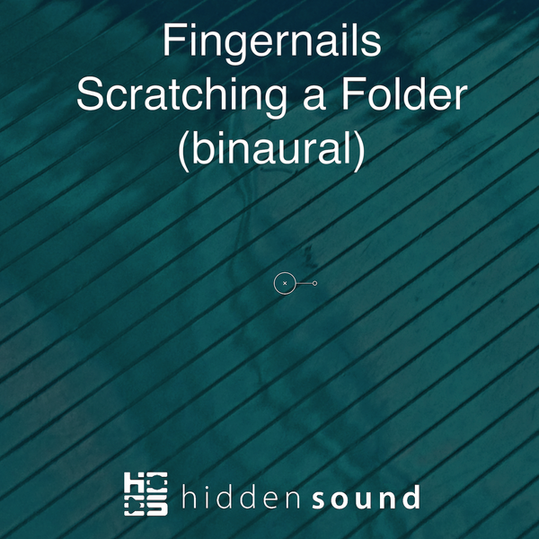 Fingernails scratching a folder (binaural)