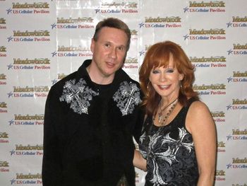 Ed Leavitt from The Shana Stack Band with Reba McEntire.

