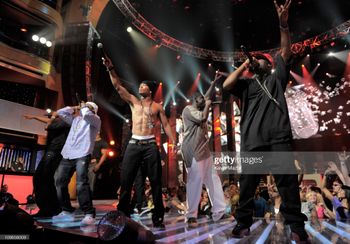 Music Artist D The Business & Romeo Miller performing at the VH1 Awards show
