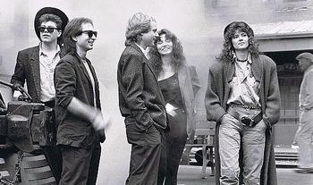 Randy wearing a really stupid hat in the band "Out Of The Blue" - ahh! The 80's!
