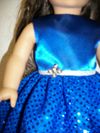 Royal Blue Sequin Dot Fancy Dress