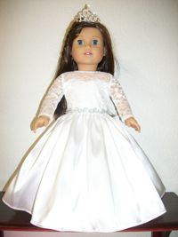 White lace top Wedding Dress