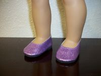 Purple sparkle dress shoe