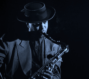 Lester Young in the 1944 film 'Jammin' The Blues'