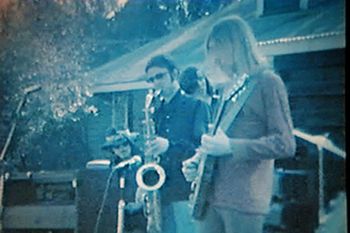 Reese Wynans, Richard Price in the back, Duane Allman & a friend jamming at the Forrest Inn 1969. Pre-Allman Brothers band.
