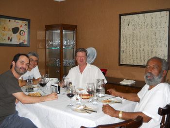 Lunch in Sao Paulo with Marcelo Coelho, Maestro Rui Carvalho, me and Maestro Branco
