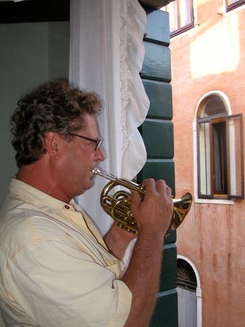 Serenading the serenaders in Venice
