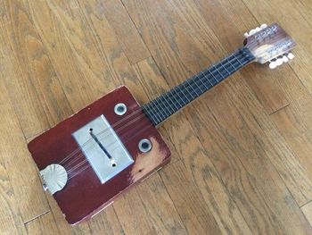 Cigar Box Mandolin by Harry Harne of CrocBite Guitars
